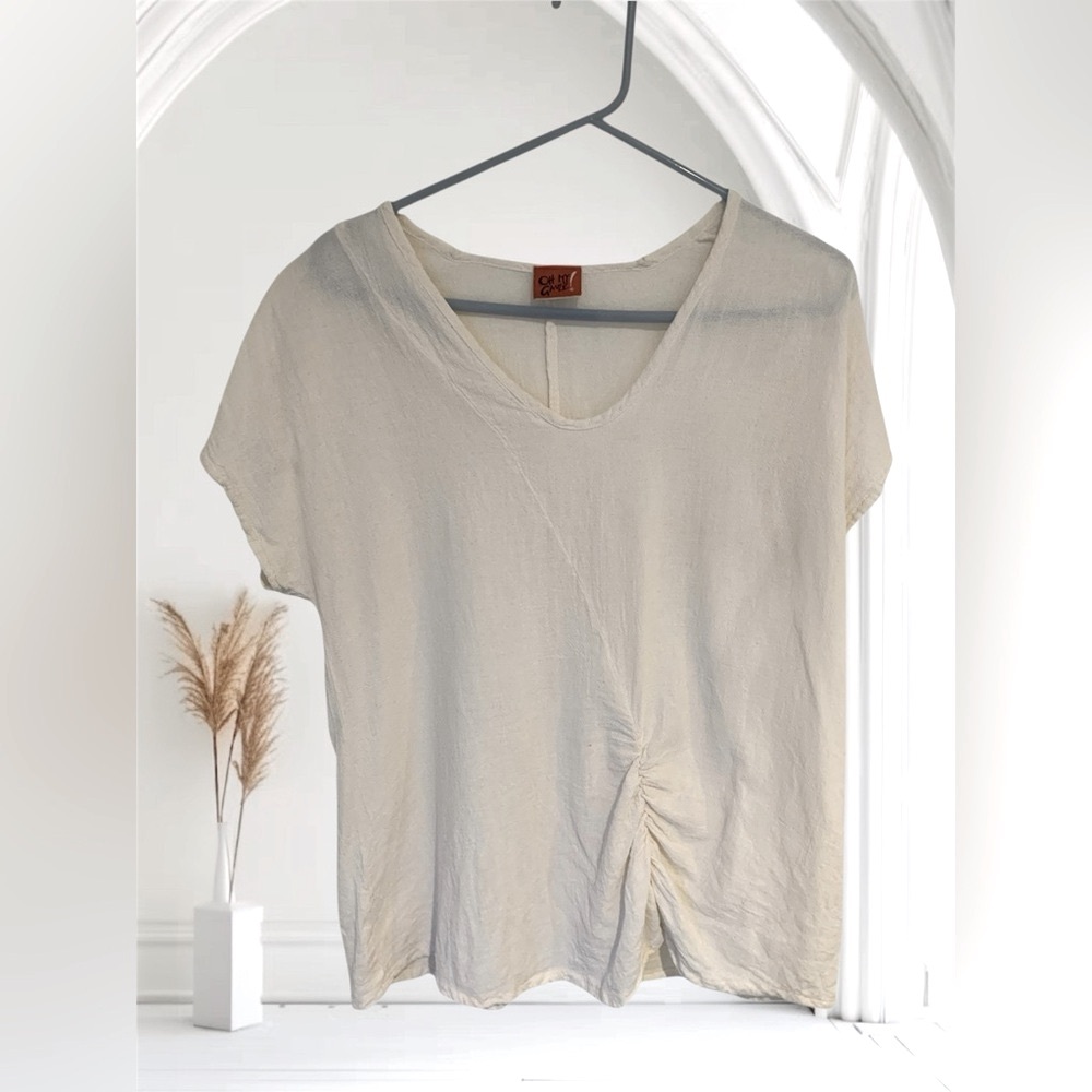 Oh My Gauze! Cream Top